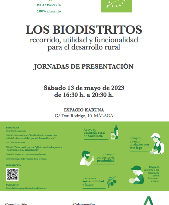 Jornada «Los biodistritos: recorrido, utilidad y funcionalidad para el desarrollo rural»