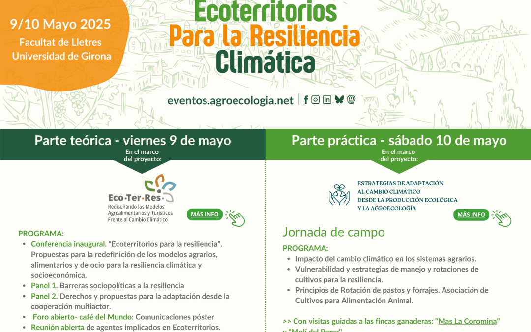 Girona acoge las XXXI Jornadas Técnicas de SEAE sobre Ecoterritorios y resiliencia climática