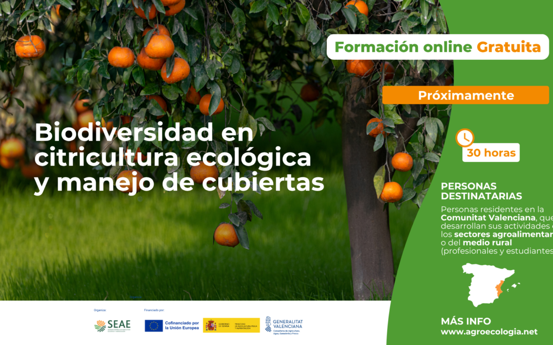 Curso online «Biodiversidad en citricultura ecológica y manejo de cubiertas»