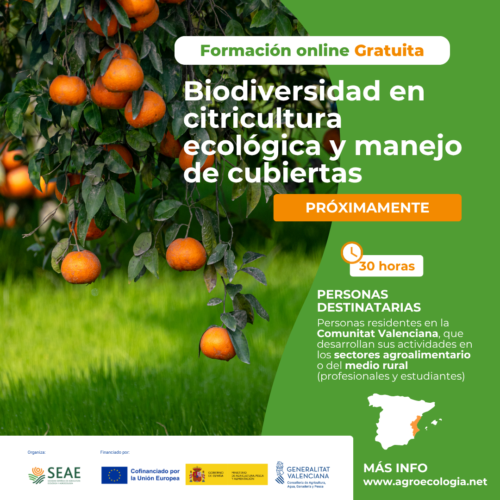 Curso online "Biodiversidad en citricultura ecológica y manejo de cubiertas"