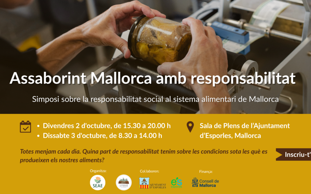 Simposi «Assaborint Mallorca amb responsabilitat»