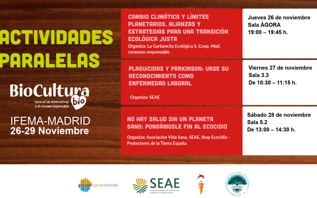Biocultura Madrid – «Cambio climático y límites planetarios. Alianzas y estrategias para una transición ecológica justa»
