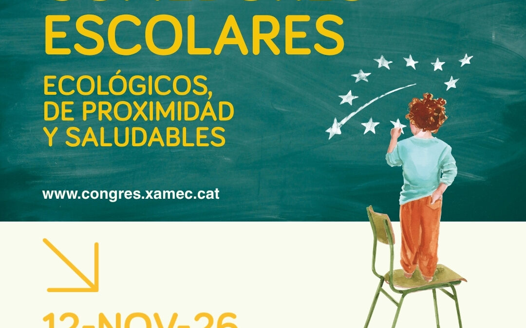 Inscríbete al I Congreso de Comedores Escolares Ecológicos (en Barcelona y en línea)